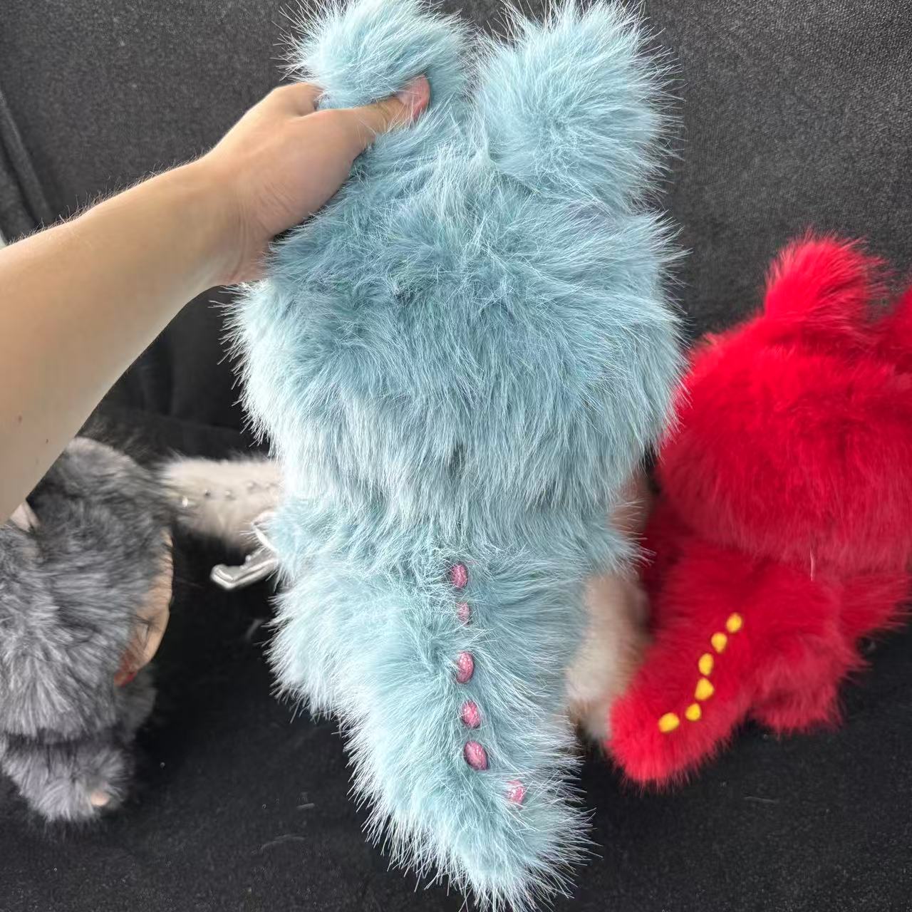 38CM blue zimomo angel labubu