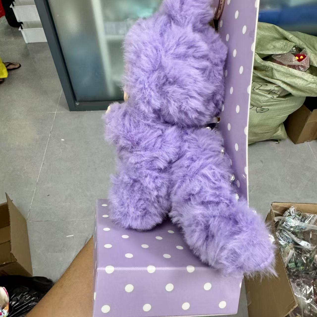 17cm purple zimomo labubu customized doll