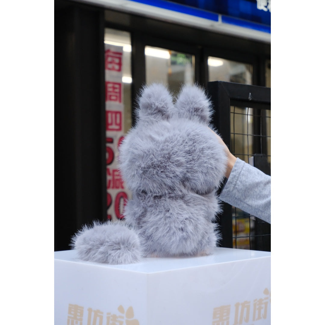 38CM Gray Magnetic Tail zimomo angel labubu