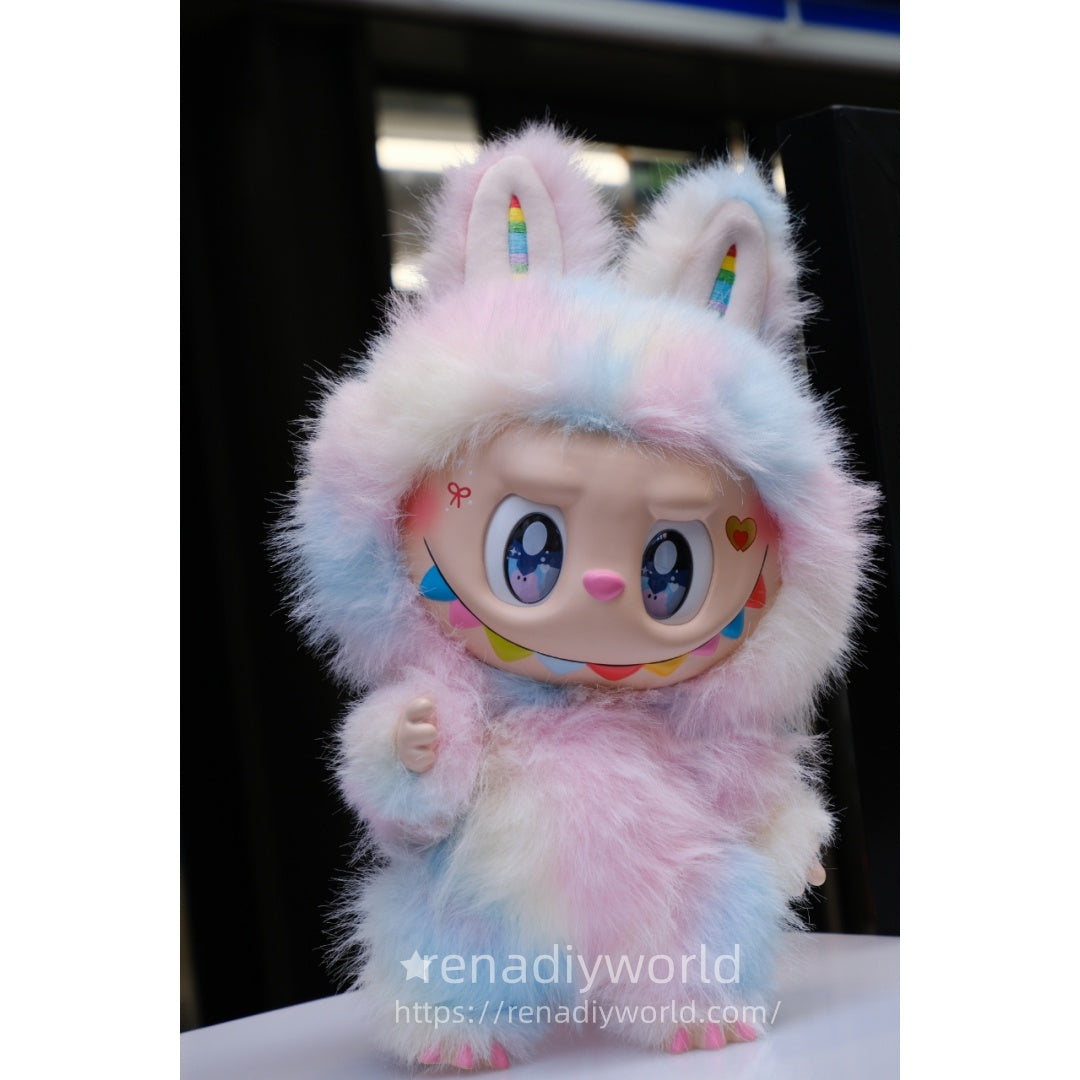 38CM iridescent colors zimomo angel labubu