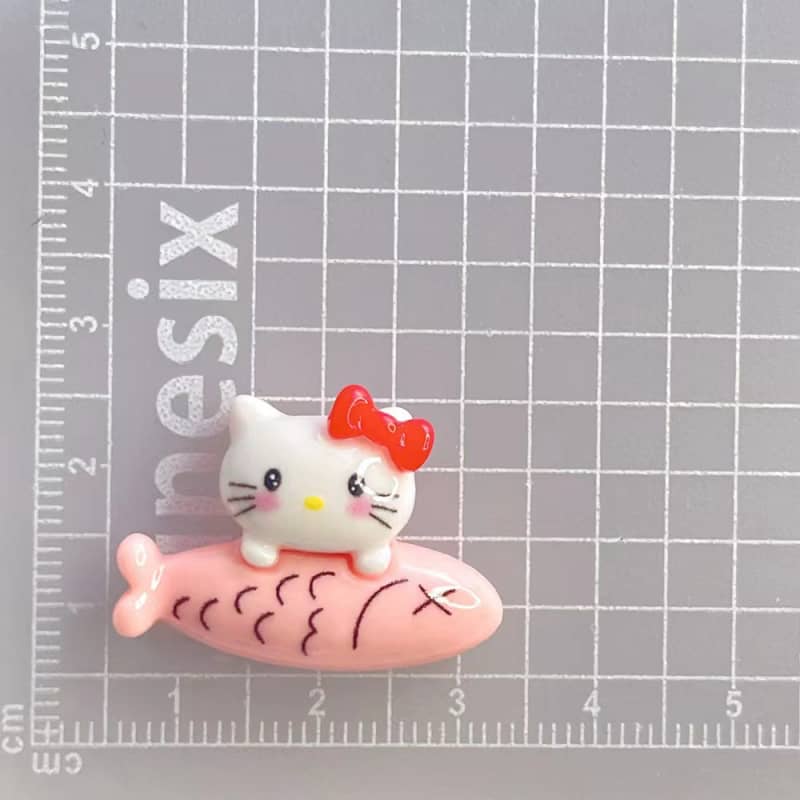 San-ri-o resin decoration parts fish small diy