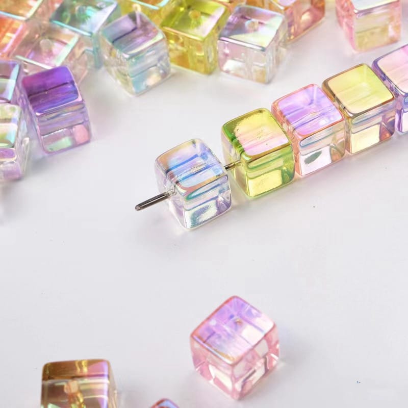 Clearance sale: Transparent square beads 16MM/12MM copy