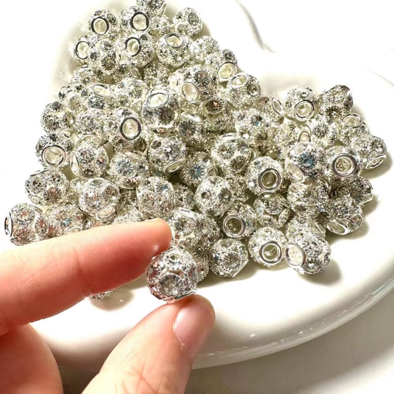 Clearance sale 12mm diamond flower beads