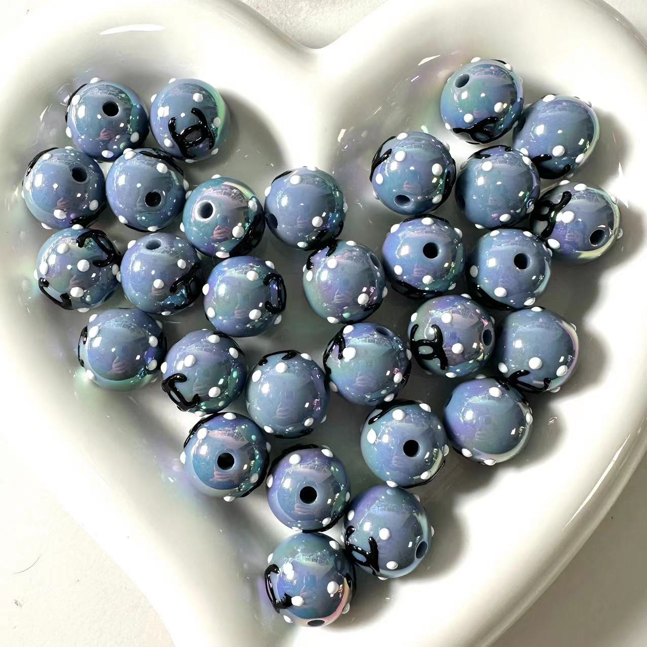 Clearance sale Hand-painted brand beads 16mm / Slow delivery