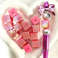 Clearance Sale 2 Colors/Square Black and Pink Candy Beads