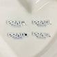 Pra-da Alphabet Metal Cabochon 27*8mm Letters / Slow Shipping