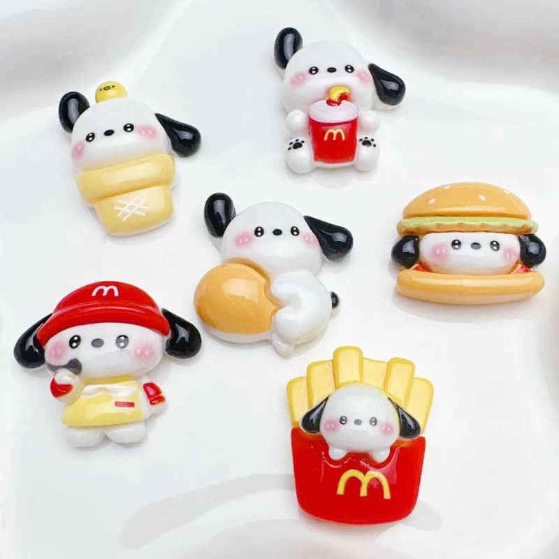 McDonald's Pochako Deco Parts Small DIY 12 pieces