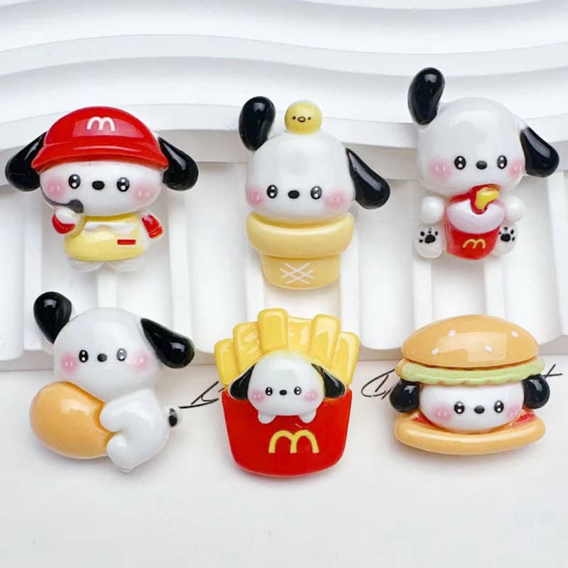 McDonald's Pochako Deco Parts Small DIY 12 pieces