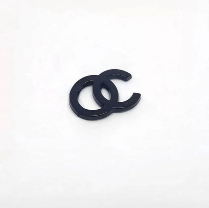 CC logo metal cabochon 27mm*20mm small arc no character/slow delivery