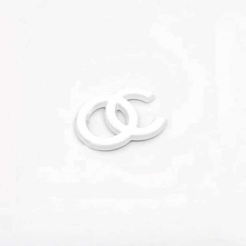 CC logo metal cabochon 27mm*20mm small arc no character/slow delivery