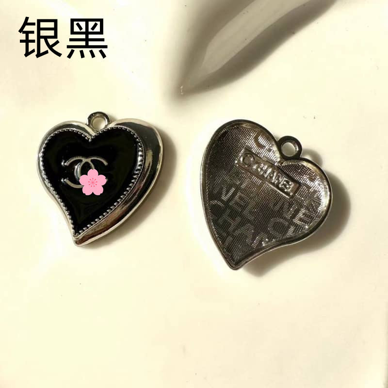 Peach Heart CC Metal Cabochon 20*25mm Peach Heart / Slow Shipping