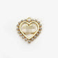 CC heart diamond metal cabochon with loop 30MM*30MM/Slow shipping