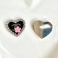 Diamond Heart CC Metal Cabochon 20*21MM Diamond Edge/Slow Shipping