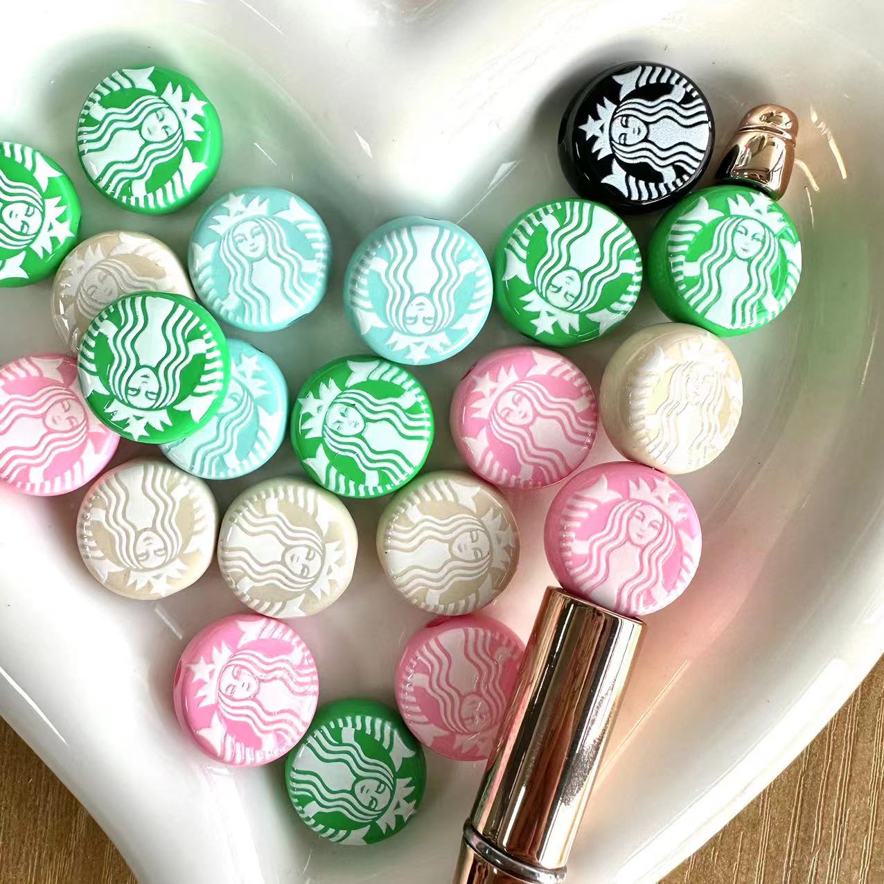 Clearance sale: round Starbucks beads