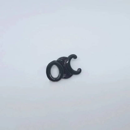 Ce--line metal cabochon for hair tie 30*21MM with buckle/slow shipping