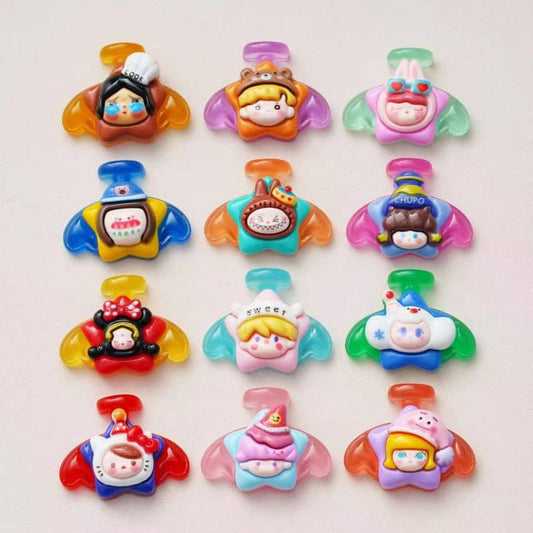 翼のPOP MARTデコパーツ小Diy泡泡玛特12PCS