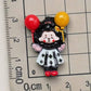 New Year Black and Red Girl Decoration Parts Small Diy 8PCS