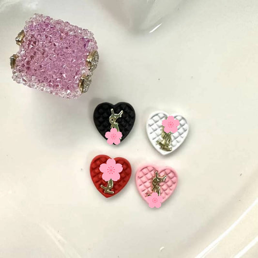 Heart-shaped paint YSL nail art 12MM / Slow shipping