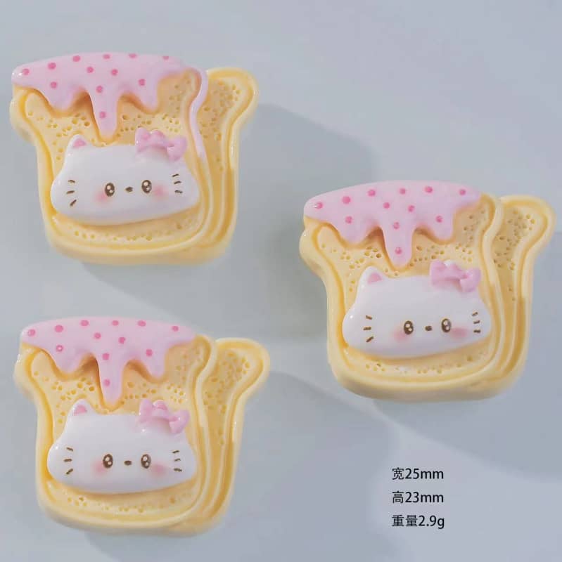 Food Kitty Deco Parts Small DIY Food Toy Kitty Cat 10PCS