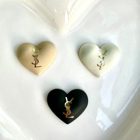 YSL Heart Cabochon 22*18MM/Slow Shipping