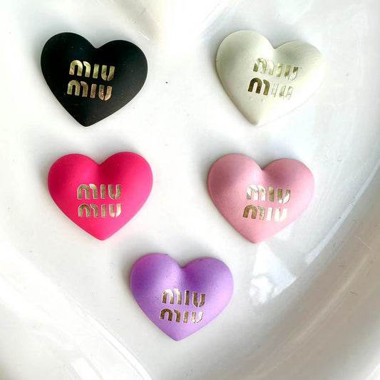 MIU heart cabochon 22*18MM/Slow shipping