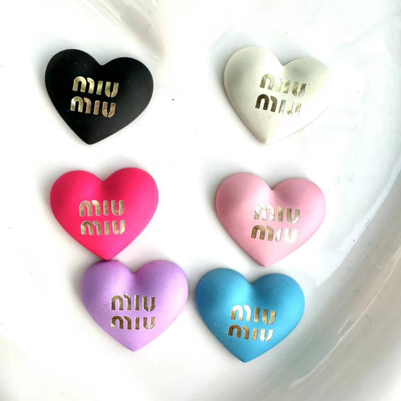 MIU heart cabochon 22*18MM/Slow shipping