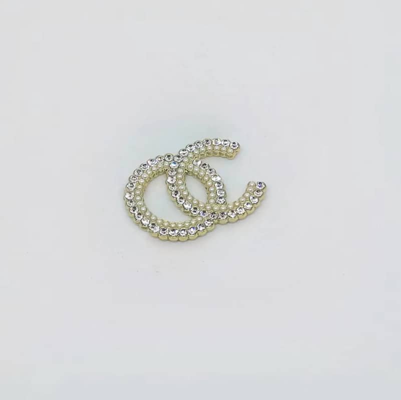 CC Diamond/Pearl Metal Cabochon 25*20MM Pearl + Diamond/Slow Shipping