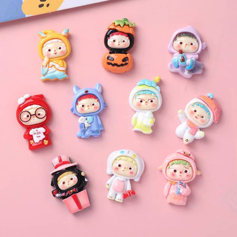 Shiny cute children's decoration parts small DIY small 崽崽10PCS