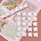 Kitty face star shaped deco parts small DIY 15PCS