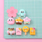 Spongebob Decorative Parts Small DIY Sponge Treasure 8PCS