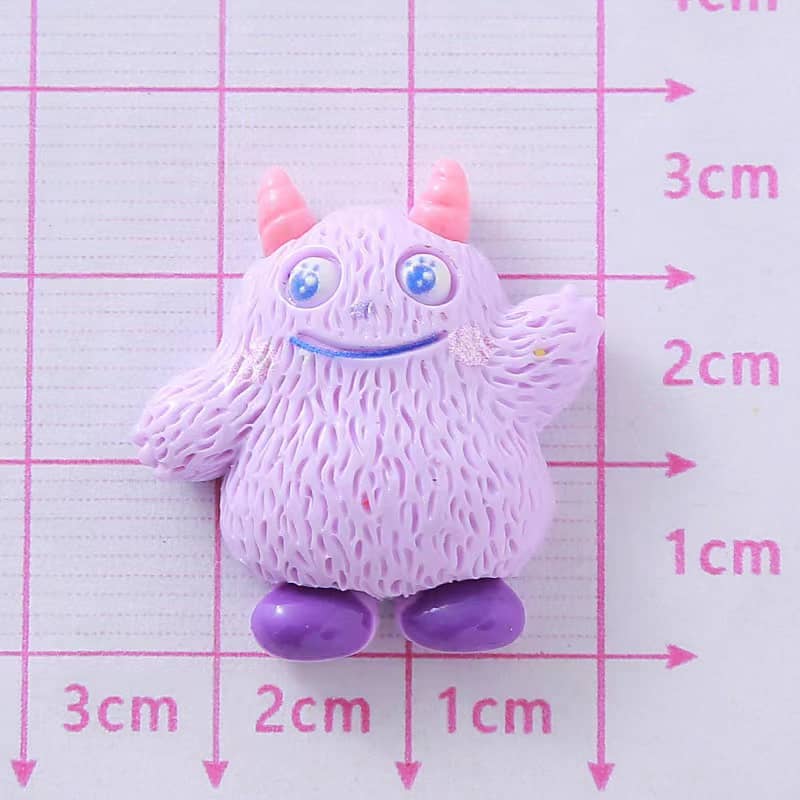 Cute Monster Deco Parts Small DIY 12PCS