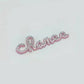 CC letter diamond metal cabochon 52*18MM / Slow shipping