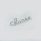 CC letter diamond metal cabochon 52*18MM / Slow shipping