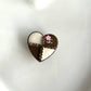 CC Diamond Heart / CC Cabochon for round hair tie 25*24MM / Slow shipping