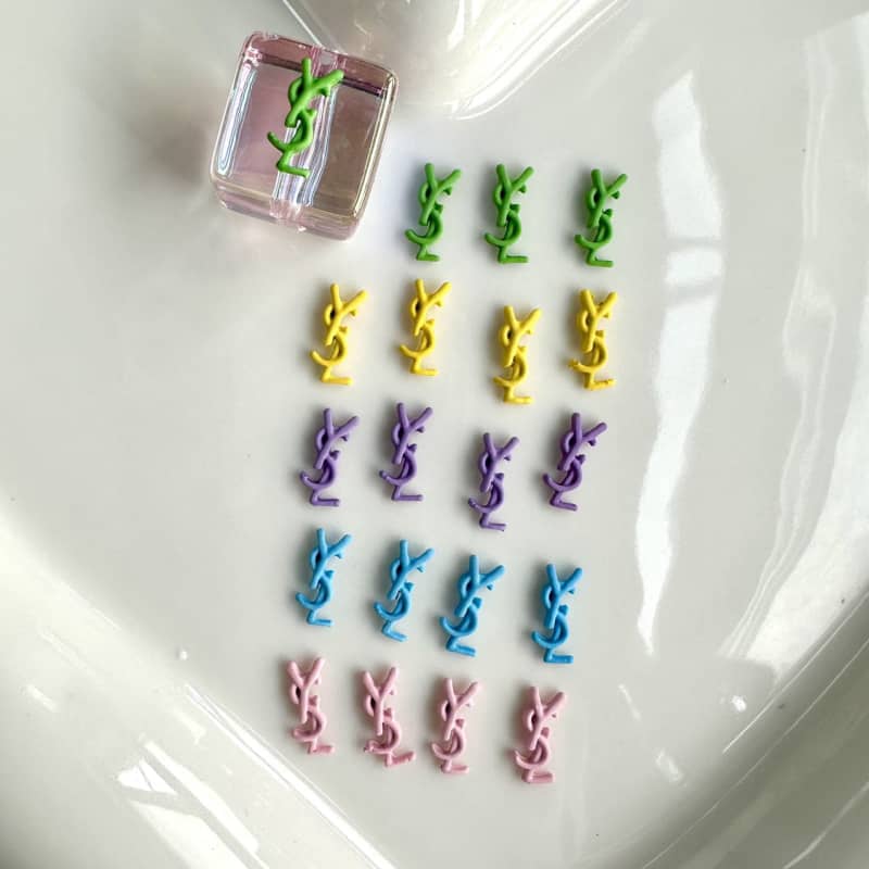 Colorful YSL nail parts 11*5MM / Slow shipping