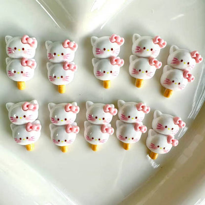 Kittyキティデコパーツ小Diy10PCS