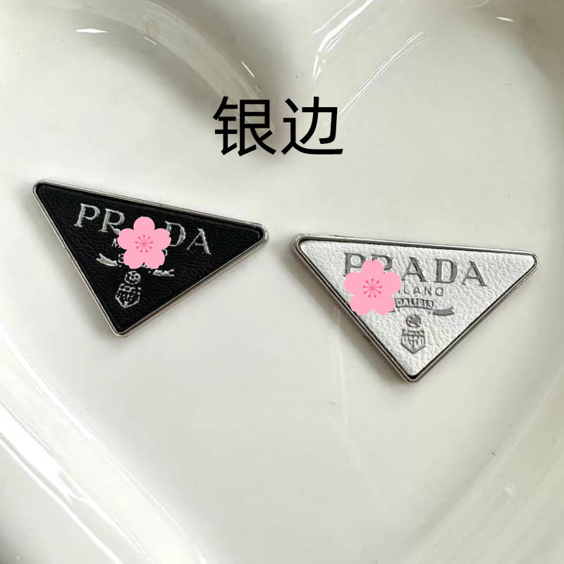 Pra-da cabochon metal 39*22MM silver border/gold border/slow shipping