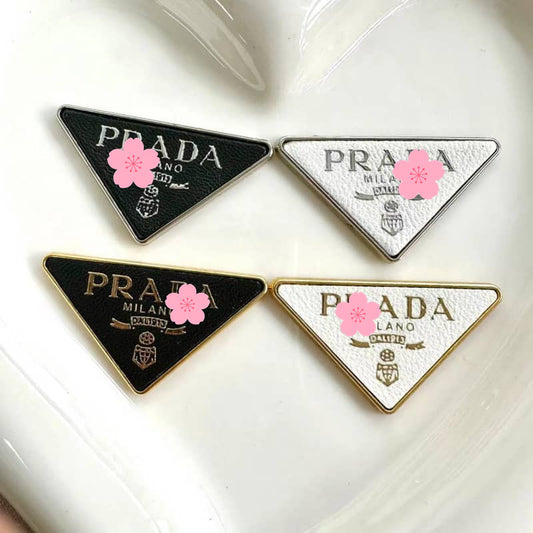 Pra-da cabochon metal 39*22MM silver border/gold border/slow shipping