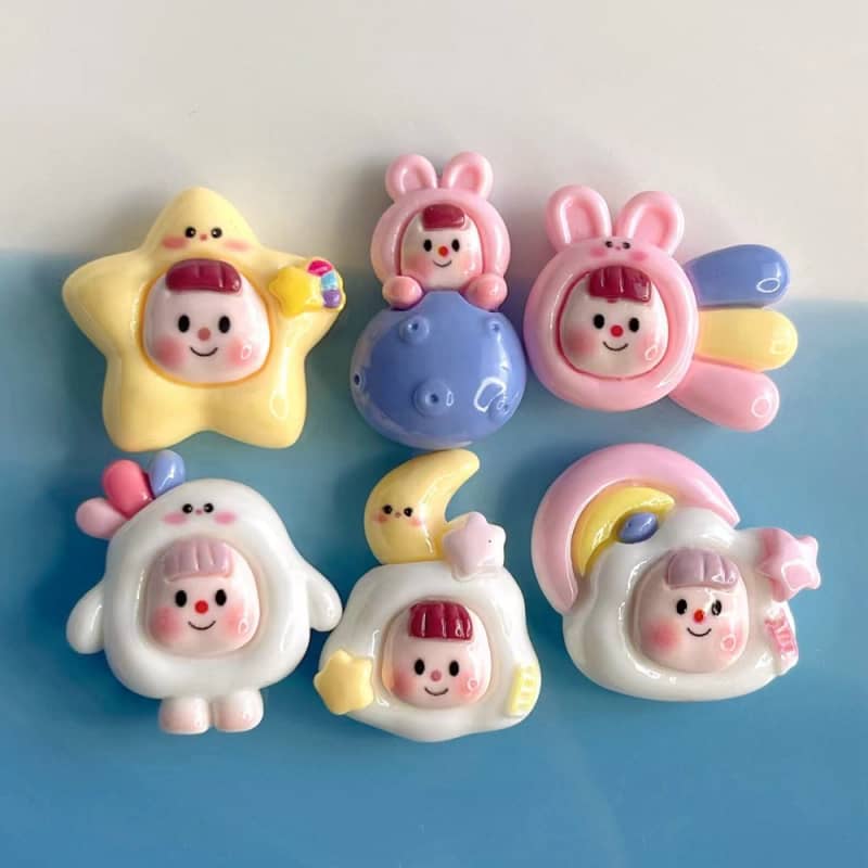 星球多多妹デコパーツ小Diy12PCS