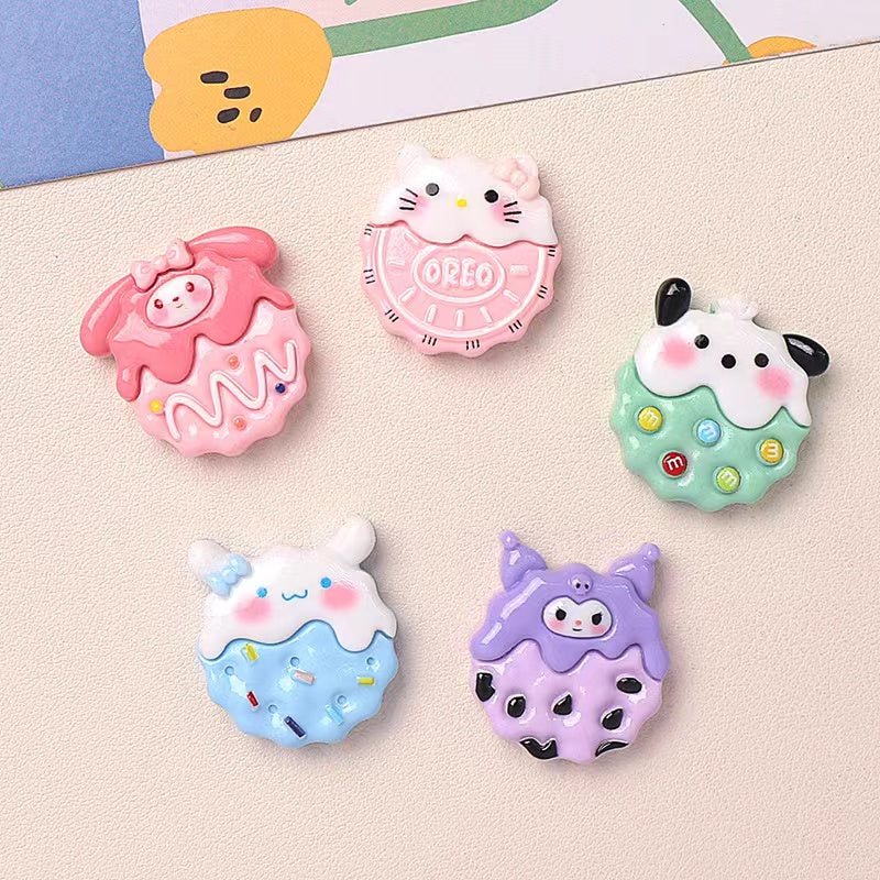 Biscuit San-ri-o Deco Parts Small Diy 10PCS