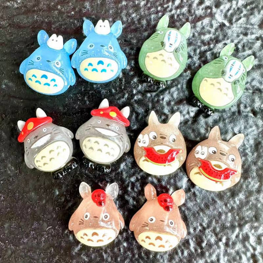 Luminous Totoro Deco Parts Small DIY 10PCS