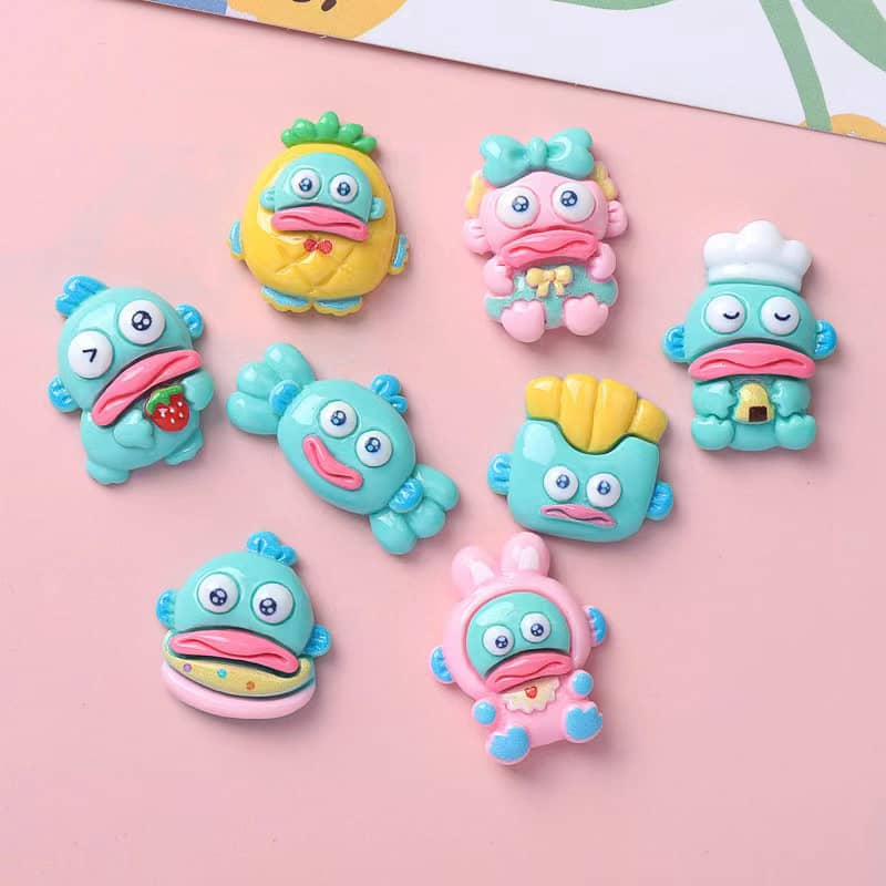 Potato Hangyoton Deco Parts Small DIY Oxfish 16PCS