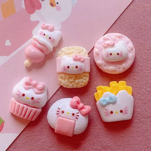 Kittyキティデコパーツ小Diy12PCS