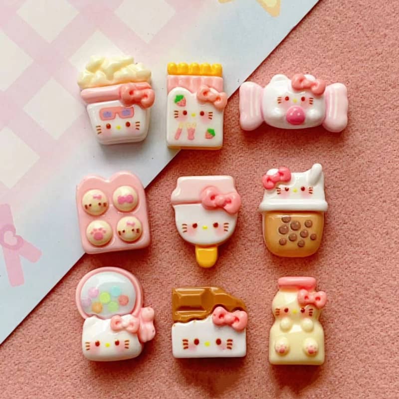 Kitty Deco Parts Small DIY 18PCS