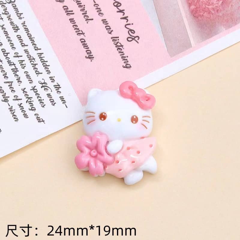 PINKsanrio Deco Parts Small Diy12PCS