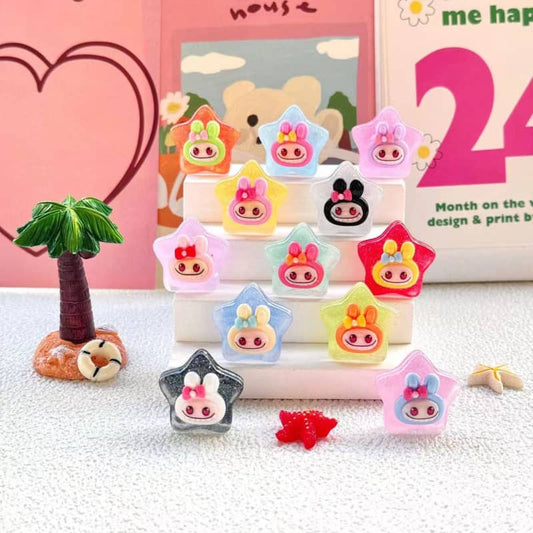 夜光星のlabubuデコパーツ小Diy20PCS