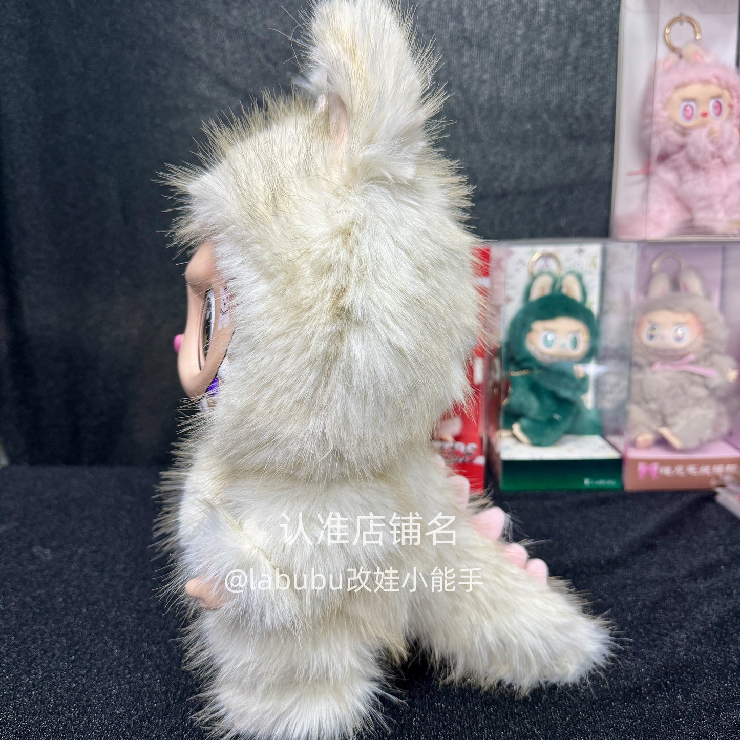 38CM white  cat  labubu zimomo