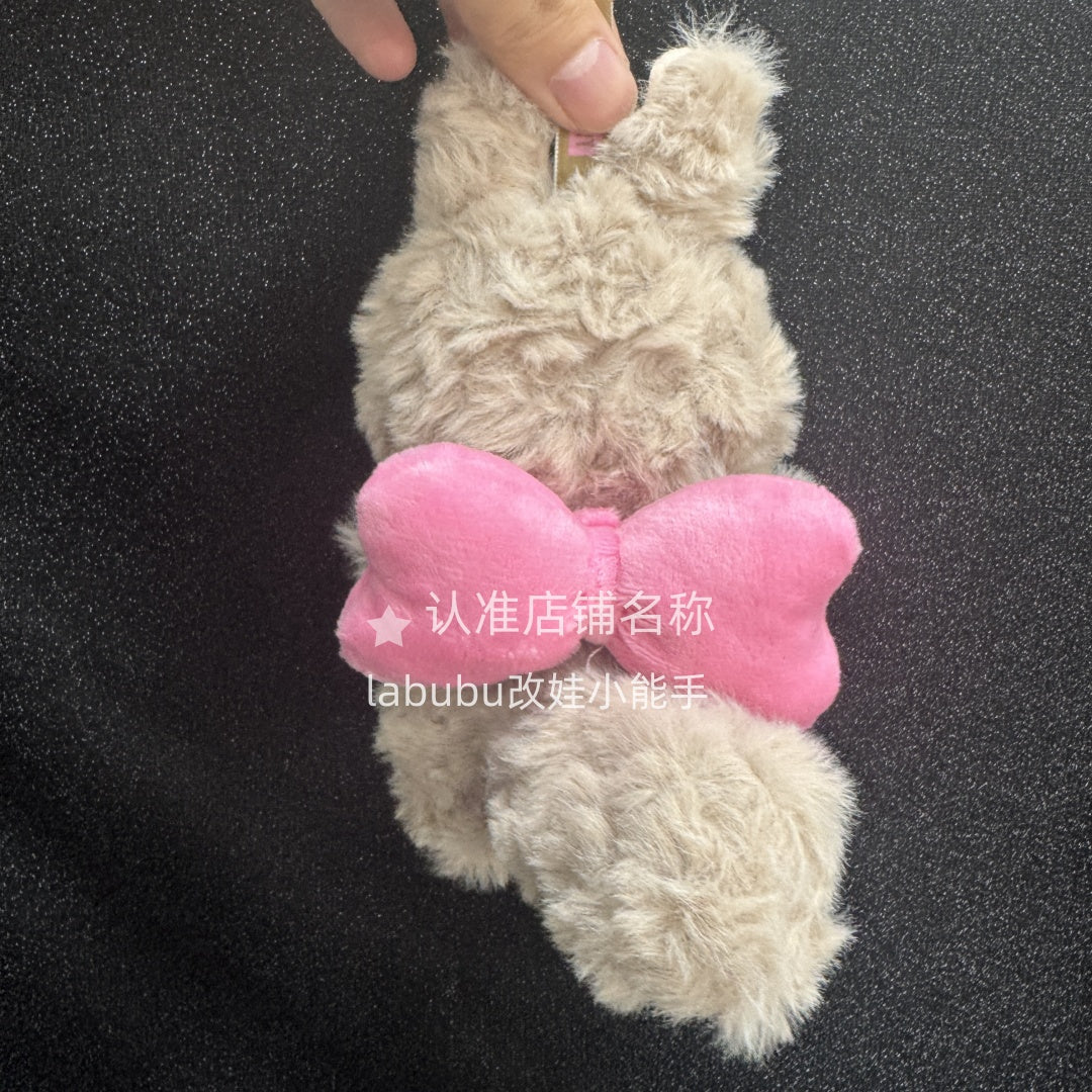 17cm pink bow zimomo labubu customized doll