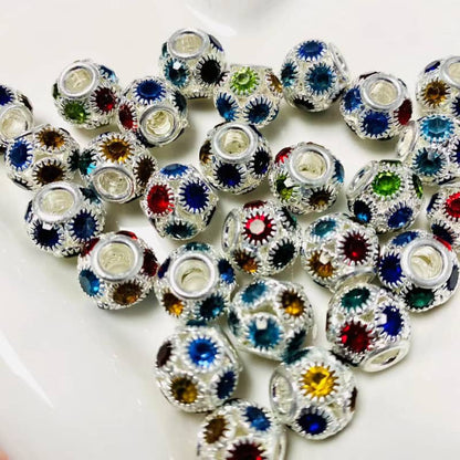 Clearance sale 12mm diamond flower beads