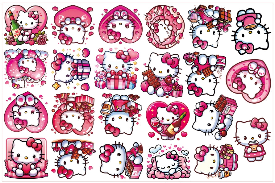 2/4cm pink kitty acrylic